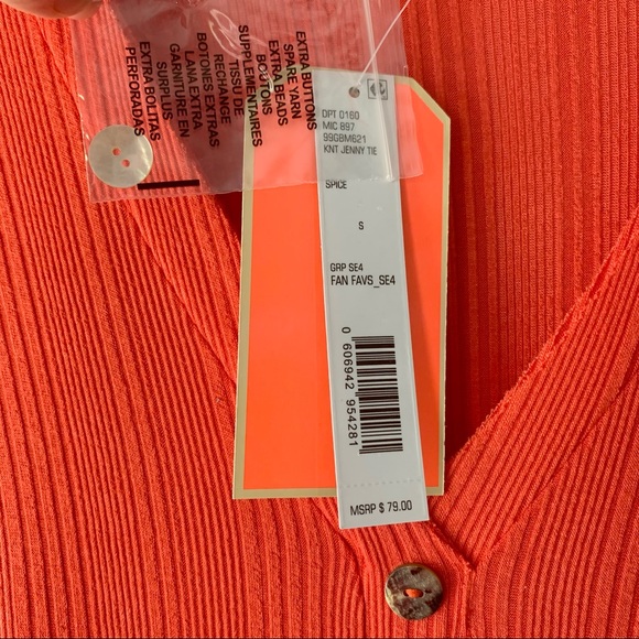 Gianni Bini Long Sleeve Button Down Ribbed Blouse - Picture 4 of 6